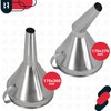 KOTARBAU® Petrol Funnel Car Metal Funnel Straight with Handle Filling