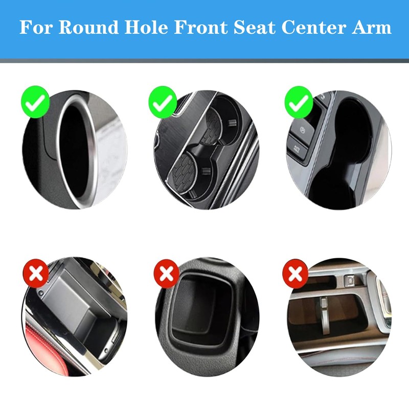 Car Cup Holder Expander with Phone Holder for Vehicles -