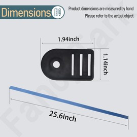 Tube and Solar Cover Fastening Kit for Fe-herguard inground and aboveground Pool Roller, Used to Attach a Solar Blanket to a Solar Reel - Includes 24 26" Straps, 24 Mounting Wcrews with Brackets