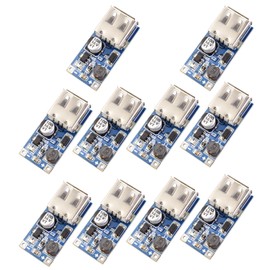 LAOMAO DC-DC Step Up Converter 1-5V to 5V 600mA USB Voltage Regulator Boost Converter Power Supply Compatible with Arduino Electronic Devices (Pack of 10)