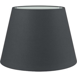 Wogati® Premium Lampshade, E14/E27, Cotton, Various Sizes and Colours, Colour: Black, Size: L, Lampshade for Floor Lamp, Hanging Lamp, Table Lamp