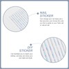 OHPHCALL 8pcs Geometric Line Nail Sticker Full Nail Wraps Manicure