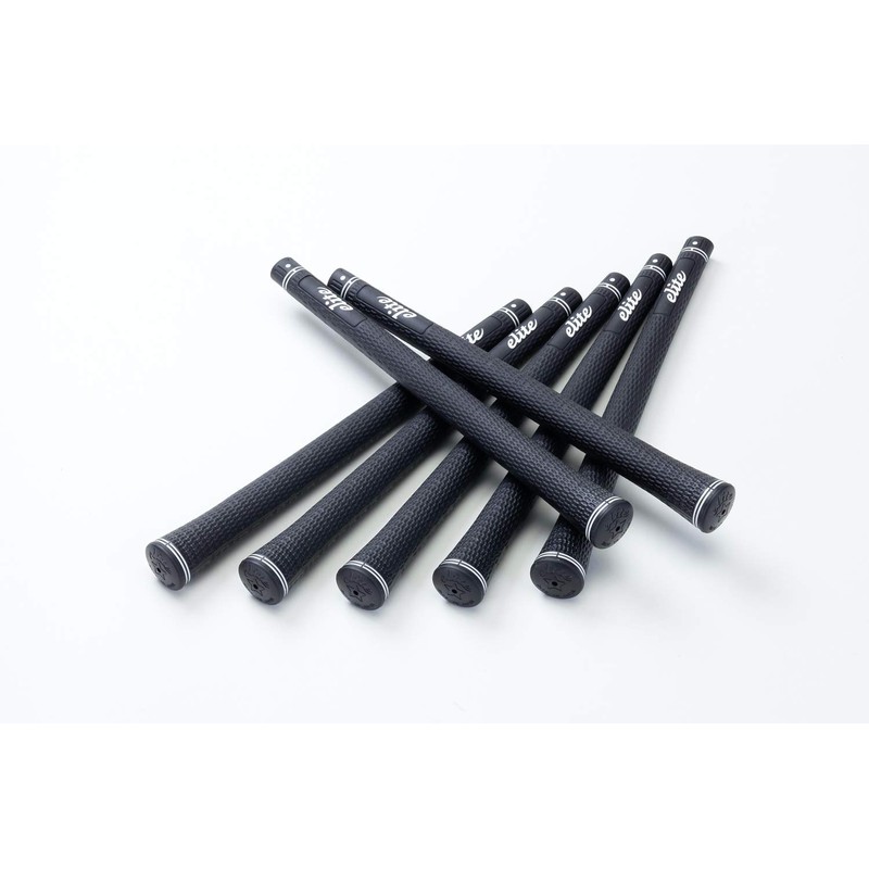 elitegrips SX38 Golf Grips, Set of 7, Berlina Black, No