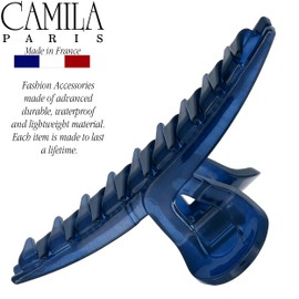 Camila Paris CP3226 French Hair Clip for Women, Narrow, Strong Hold Grip Double Teeth Girls Hair Claw Clips Jaw, Fashion Durable Styling Hair Accessories for Women, Made in France