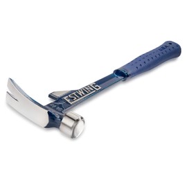 ESTWING Hammertooth Hammer - 24 oz Long Handle Straight Rip Claw with Smooth Face & Shock Reduction Grip - E6-24T