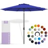 Midtown Umbrellas 10-Year-No-Fade - 9 Ft - UV Proof Midnight