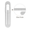 Kozelo Metric Straight Ruler - [13cm] Aluminum Scales on Both