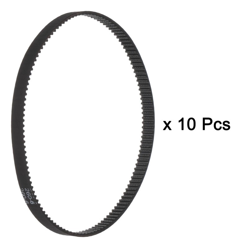 sourcing map 10pcs 2GT Timing Belt Closed Loop Rubber Belts