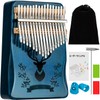 Moon River Kalimba 17-Key Tuned Scale Engraved Tuned Thumb Piano