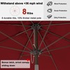 ABCCANOPY 10ft Scalloped Patio Umbrella, Outdoor Table Umbrella with Tilt
