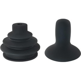 Wheelchair Joystick Button Cap Joystick Controller Knob, 1Set Joystick Controller Knob and Gaiter Wheelchair Joystick Button Cap, Black Joystick Knob Button Controller for Electric Wheelchair