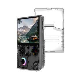 Case for Anbernic RG 40XXV,UYRUREL Premium Sillence Material,Shock-Absorbing and Anti Drop Protection Soft Shell,Clear White.