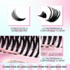 GEMERRY Eyelash Extensions Spikes DIY Cluster Eyelashes D Curl Individual