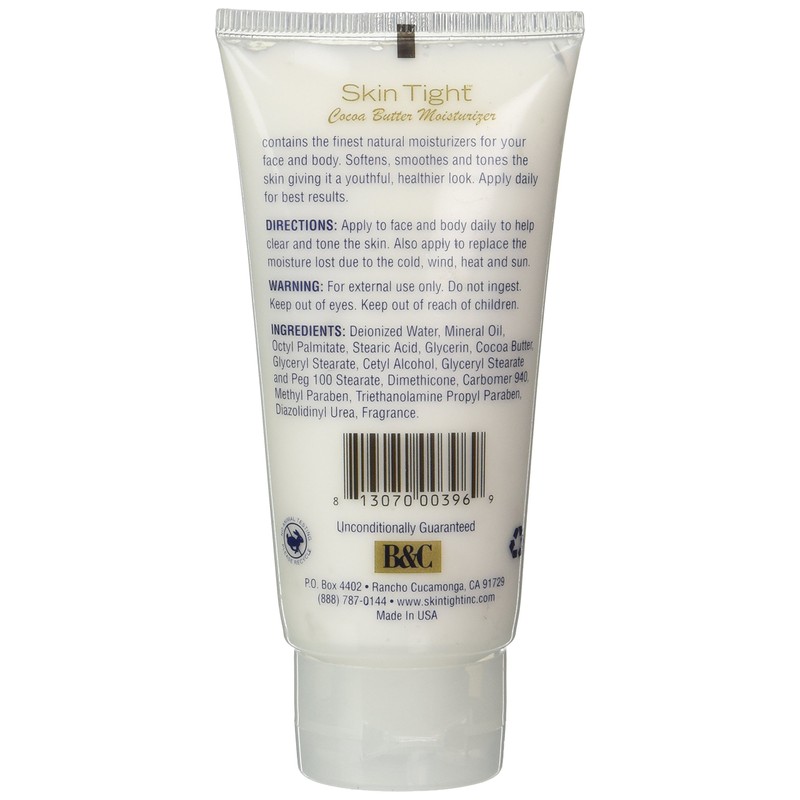 B & C Skin Tight Cocoa Butter Moisturizer