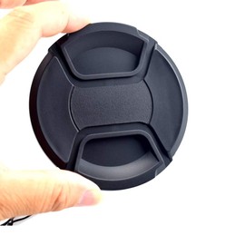 77 mm camera lens cap, lens cap or centre pinch lens cap for Nikon, Canon, Sony and other DSLR cameras (77 mm camera lens cap)