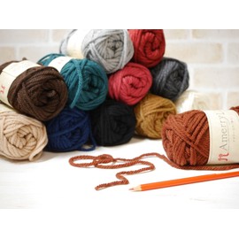 Hamanaka Amelie L Yarn Extra Thick Col.106 Red Series 1.4 oz (40 g) Approx. 16.7 ft (50 m) 2414