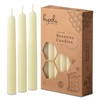 Hyoola 7" Beeswax Taper Candles 12 Pack - Handmade, All