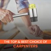16oz Rubber Mallet Hammer Set with 35mm Double Faced Soft