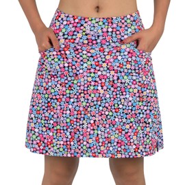 beroy Women's Active Performance Skort Lightweight Skirt for Running Tennis Golf Workout Sports(XXL Pink)