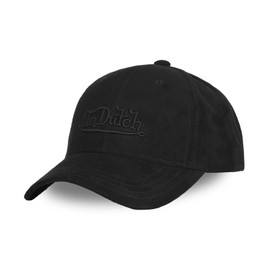 Von Dutch Mens Womens Baseball Cap Suede Adjustable Cap, black