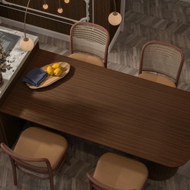 JSEVEM 24"×354" Extra Wide Light Brown Walnut Wood Wallpaper Peel and Stick Waterproof Brown Walnut Wood Grain Contact Paper Vinyl Wrap Textured Furniture Stickers for Kitchen Cabinets Table Dresser