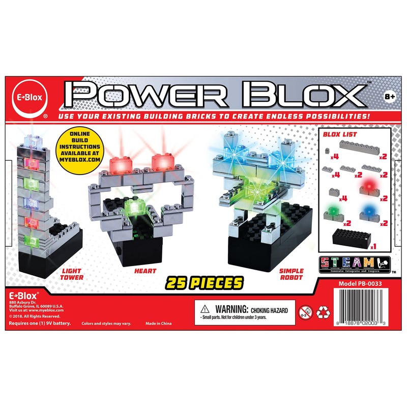 E-Blox Power Blox Builder - Starter Kit 3D LED Light-Up