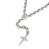 DonDon Men's Rosary Beads - 62 cm Stainless Steel, No