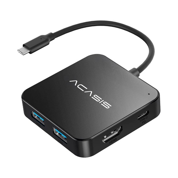 USB C Hub, Multi-Port USB Type-C Hub with 4K HDMI, Power Delivery 100 W | 3 USB 3.0 Port | 1 Type-C 3.0 Port | USB Splitter Adapter for MacBook, Mac Mini, XPS, Laptop and USB C Devices
