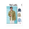 McCall's Men's Collared Jacket Sewing Pattern Kit, Design Code M8371,