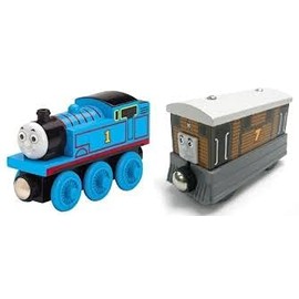 Thomas and Toby Compatible with Thomas & Friends Wooden Railway by Learning Curve - Thomas and Toby - LC09738