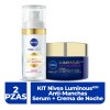 Kit - Nivea Luminous 630 Antimanchas Serum Crema De Noche
