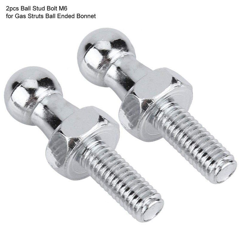 Ball Stud, Fydun 2 Pieces Ball Bolts Galvanised Steel 10