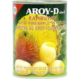 Fruits in Syrup (Rambutan with Pineapple) - 20oz (Pack of 6)