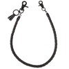 CHROME CRANE WB007 Men's Leather Wallet Chain Stylish Braided Mesh