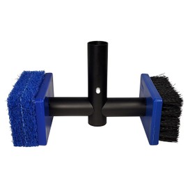 Pool Tile Brush Scrubber 2-in-1 Scrub and Scour Waterline Tile Scale Cleaner - Easily Clean Swimming Pool Tiles Flip Brush