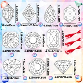 BeYumi Coloring Jewel Craft Kit - 83Pcs Color Your Own Jewel Kit for Kids DIY Coloring Craft Kit Coloring Jewel Gems Ornament Geometric Card Decor School Classroom Jewelry Party Activity Art Craft