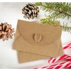 Mocraft 100 Kraft Paper Envelopes with 100 Blank Paper Cards,