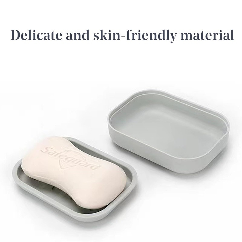 Plastic Soap Dish with Drainage,Soap Dishes Holder for Bathroom Shower，Keep