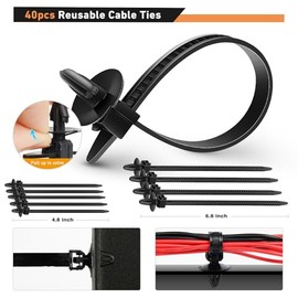 Gooacc Juego de 130 Clips de Enrutamiento de Alambre para Auto, 9 Tamanos, Compatible con Honda GM Mazda GRC-145
