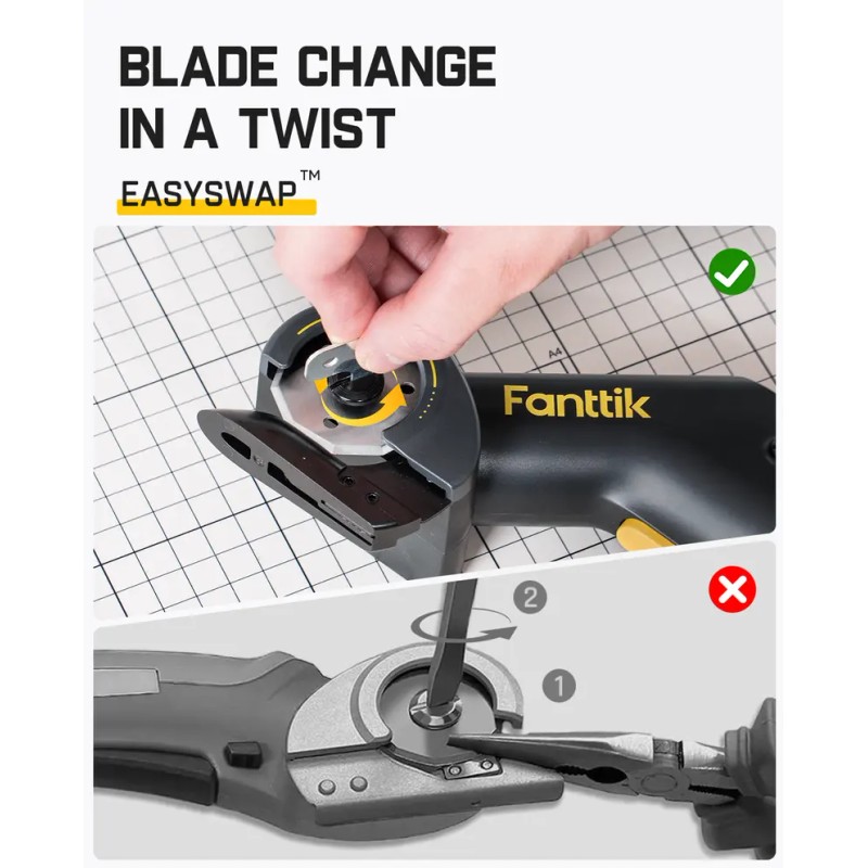 Electric Cardboard Cutter – Cordless Rotary Box Cutter with LED