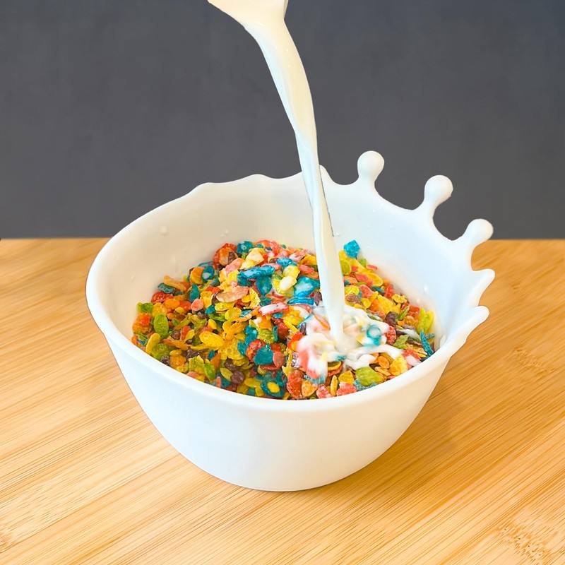 Genuine Fred SPILT MILK Cereal Bowl, Fun and Unique Design,