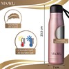 MAAYU Stainless Steel Drinking Bottle, 550 ml, BPA-Free, Leak-Proof Thermos