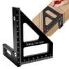 3D Woodworking Square Protractor, Set Square Carpentry, Multi-Angle Measuring Tool