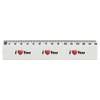 'I Love You' 15cm (6 Inch) White Plastic Ruler (RL00092509)