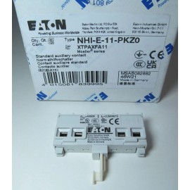 EATON MOELLER NHI-E-11-PKZ0 FRONT MOUNT AUXILIARY CONTACT 1 NO 1 NC XTPAXFA11