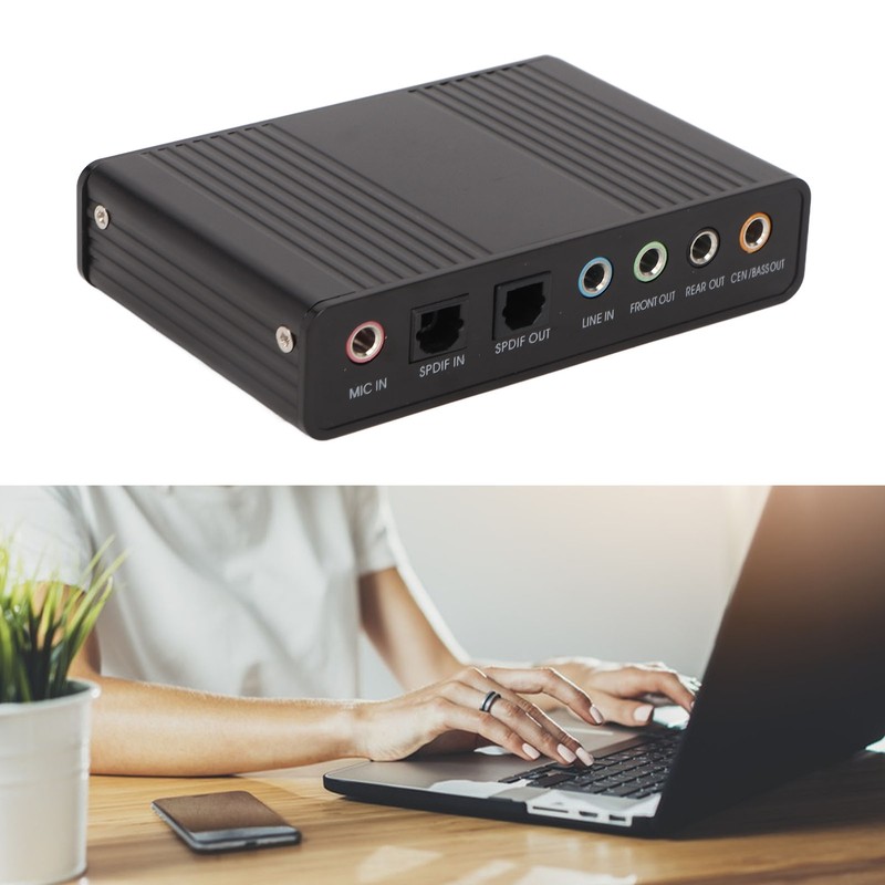 USB Sound Card 6 Channel 48kHz Sampling Rate Analog Play