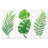 Tropical Leaf Stencils, Fern Leaf Monstera Palm Leaves Wall Stencil