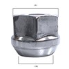 Wheel Nuts Open Taper Seat M12 x 1.5 60° Compatible