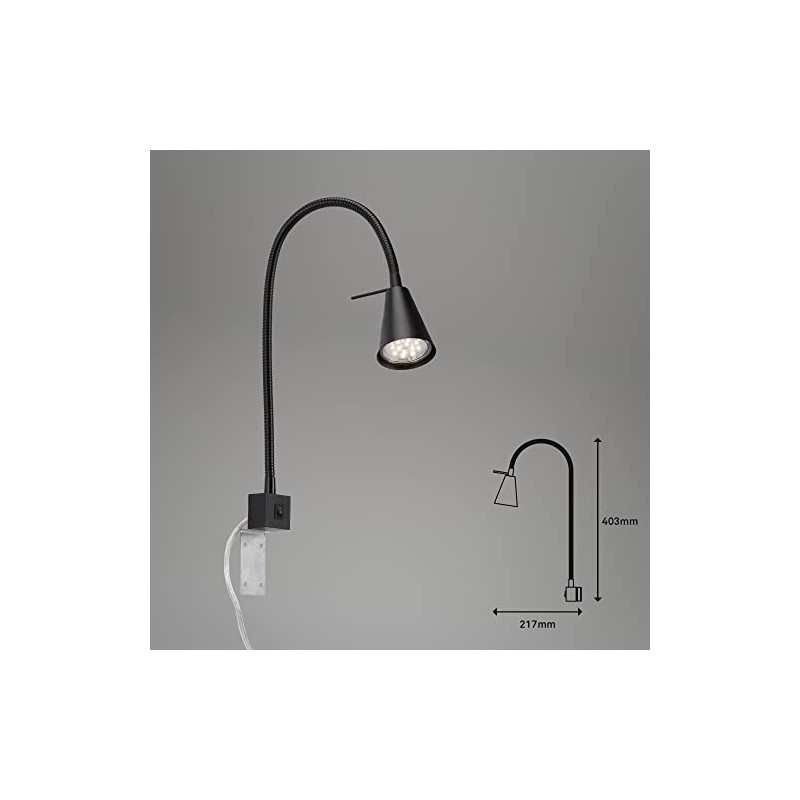 Briloner Leuchten LED Bed Light with On/Off Switch 4.7 Watt