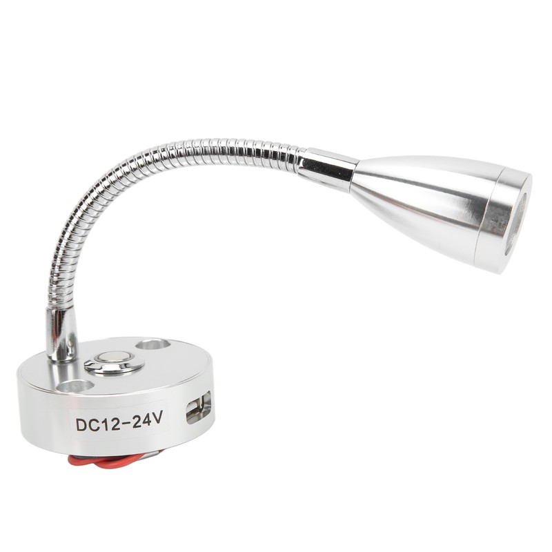 RV Reading Light Flexible Neck 3 Color Light 12‑24V 3W